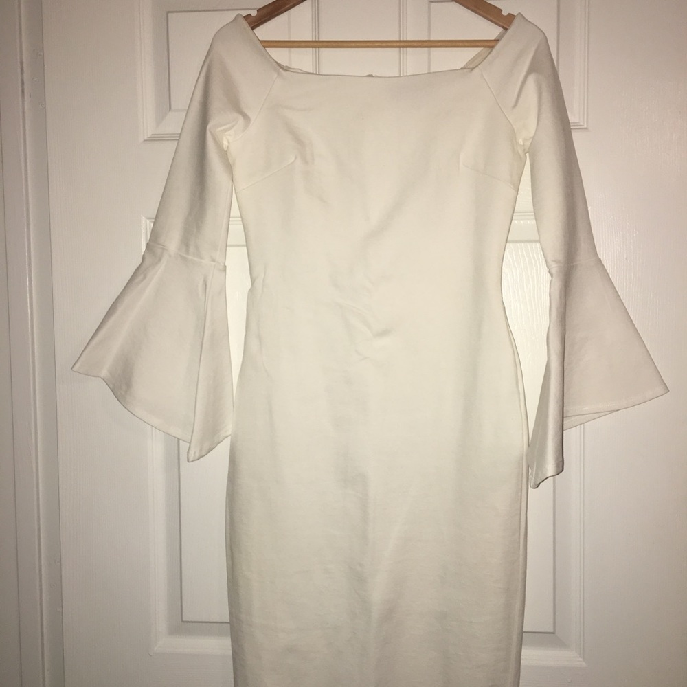 Lulu’s All She Wants Off-the-Shoulder White Dress